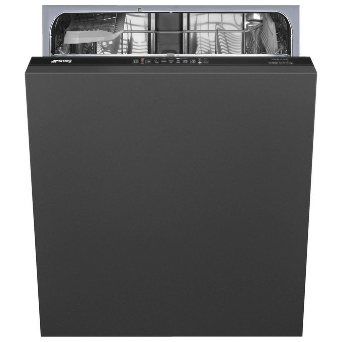 Smeg ST291D Lavastoviglie da incasso a Scomparsa Totale 13 Coperti Classe energetica D 5 programmi Motore Inverter 2.0 Extra Dry 60 cm Nera