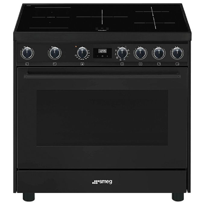 Smeg C91IEA9 Estetica Mista Cucina con Piano a Induzione e Forno Elettrico Termoventilato 5 Zone Classe energetica A 90x60 cm Antracite