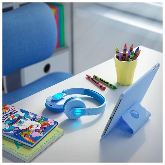 Philips TAK4206BL-00 Cuffia Padiglione Auricolare Connettore 3.5mm Usb Tipo-C Bluetooth Blu