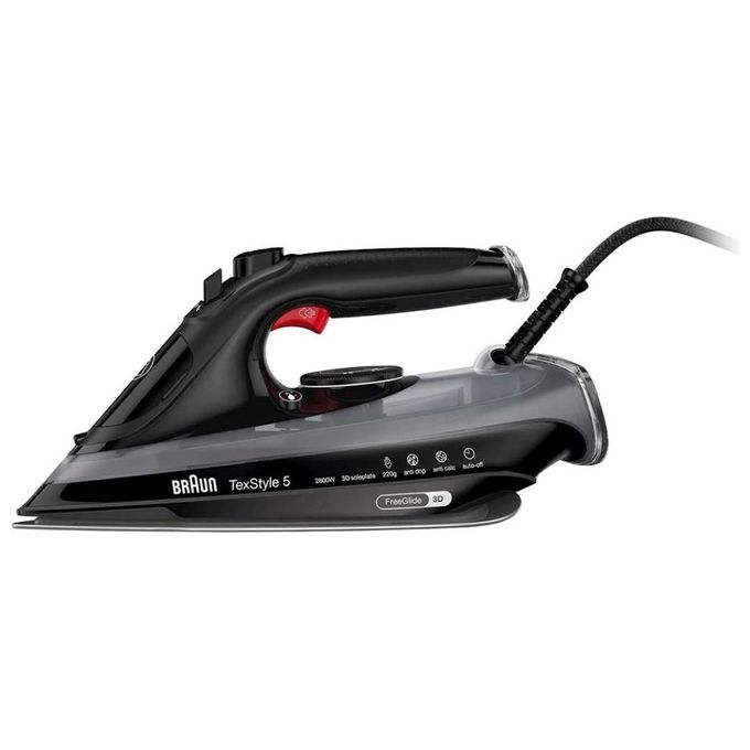 Braun TexStyle 5 SI 5088 BK Ferro da Stiro a Vapore EloxalPlus Soleplate 2800W Nero