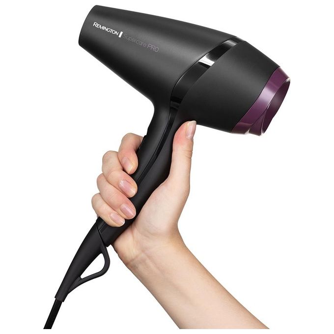Remington Supercare Pro 2100 Ac Asciugacapelli Nero-Viola