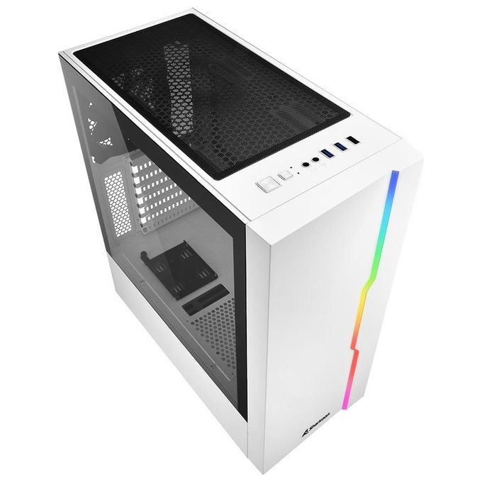 Sharkoon CAJA RGB Slider ATX 2XUSB3-0 2XUSB2-0 Case Atx Vetro Temperat 7 Slot Espansione Argb