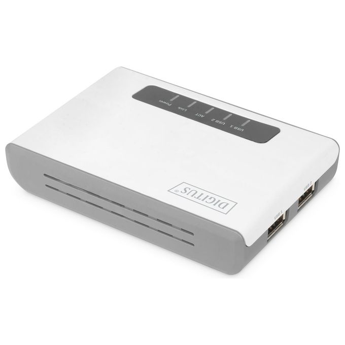 Digitus Server Multifunzione Rete Wireless Digitus Usb 2.0 A 2 Porte 300Mbps