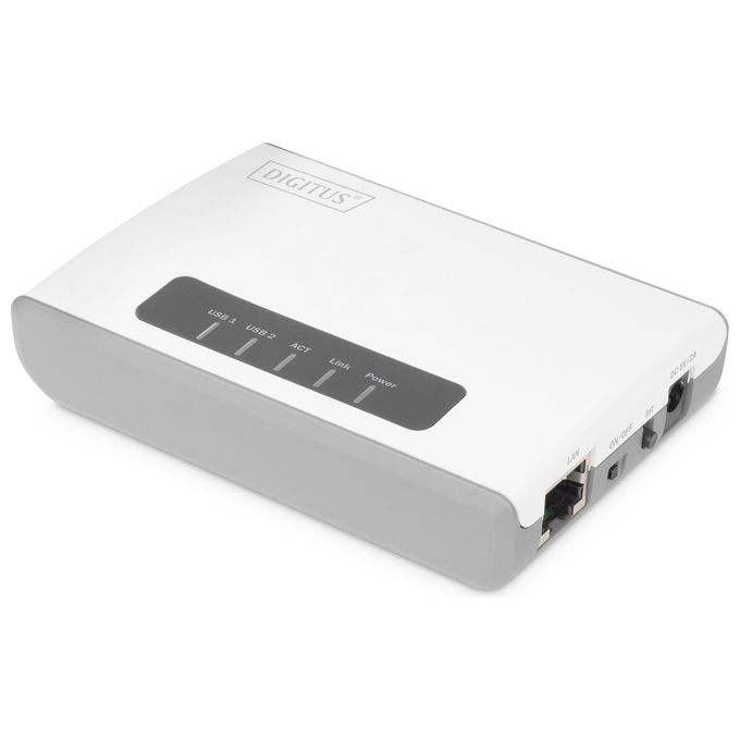 Digitus Server Multifunzione Rete Wireless Digitus Usb 2.0 A 2 Porte 300Mbps