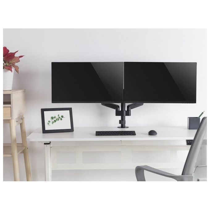 Conceptronic Supporto da Tavolo per Tv a Schermo Piatto 32'' Morsa Nero
