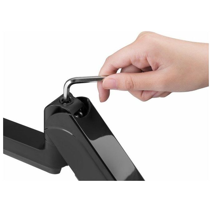 Conceptronic Supporto da Tavolo per Tv a Schermo Piatto 32'' Morsa Nero