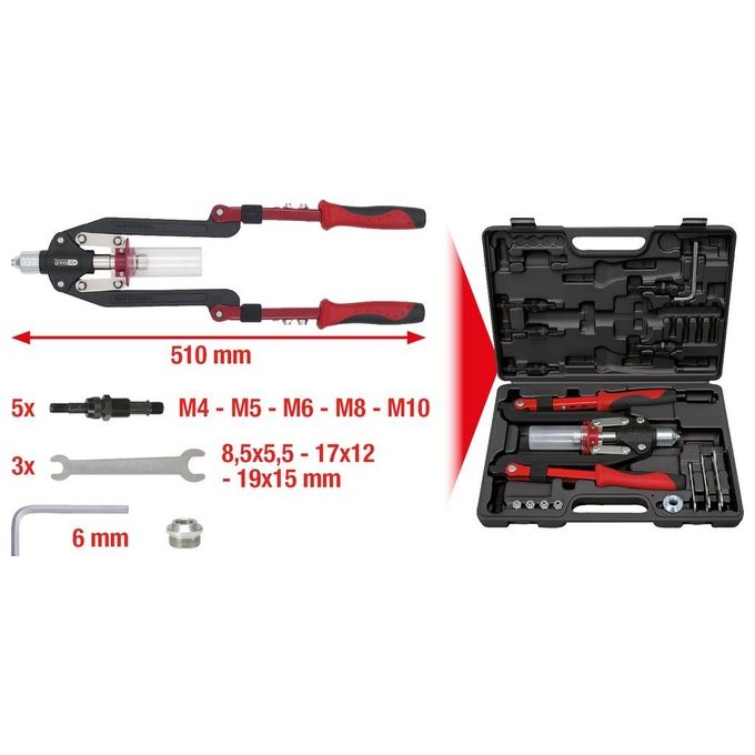 KS Tools Set Pinze Rivetti Universale 17 Pezzi