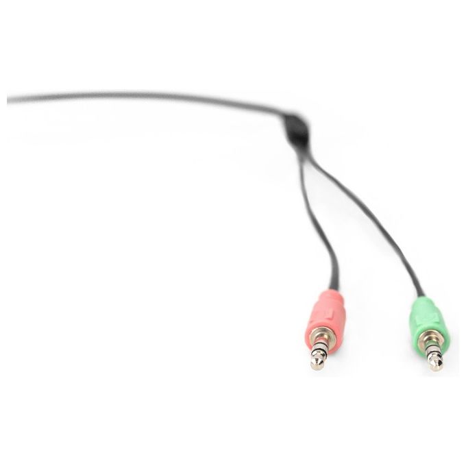Digitus DA12202 Cuffie per Ufficio On Ear con Riduzione del Rumore Stereo 3.5mm