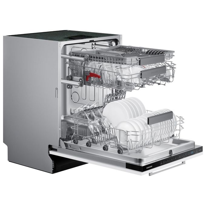 Samsung DW60A8050BB Lavastoviglie da incasso a Scomparsa Totale 14 Coperti Classe energetica C 8 programmi Motore Inverter Terzo Cestello Convertibile 60 cm