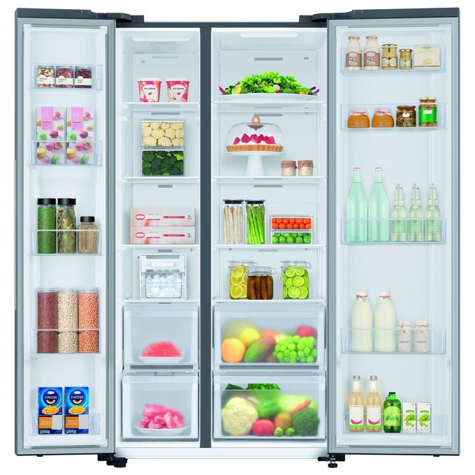 Samsung RS66A8101SL Frigorifero Side-by-Side 652 Litri Twin Cooling Plus No Frost Premium Acciaio Inossidabile Classe Energetica E