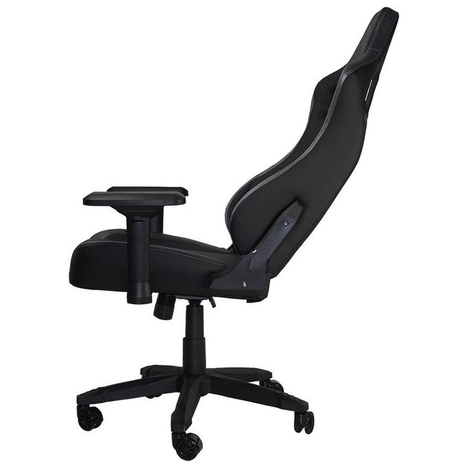 Noua Lou L7 Sedia Gaming con Rotelle Braccioli 4D Schienale e Altezza Regolabile Supporto Lombare e Poggiatesta Silver