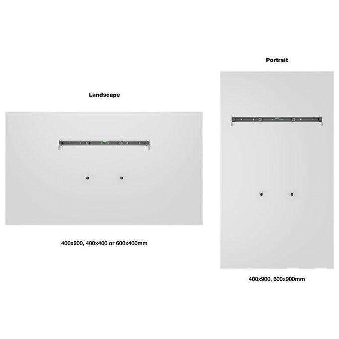 ITB Supporto per Display Espositivi 75'' Nero