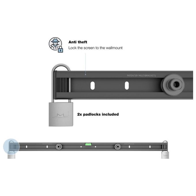 ITB Supporto per Display Espositivi 75'' Nero