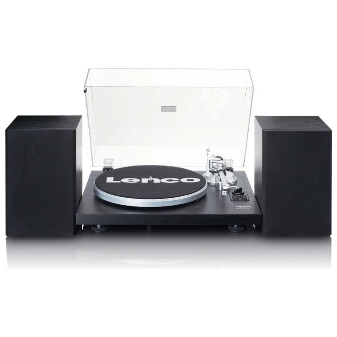 Lenco LS-500OK Giradischi Hi-Fi con Bluetooth con Altoparlanti Esterni 2 x 30W RMS Mobile in MDF Nero