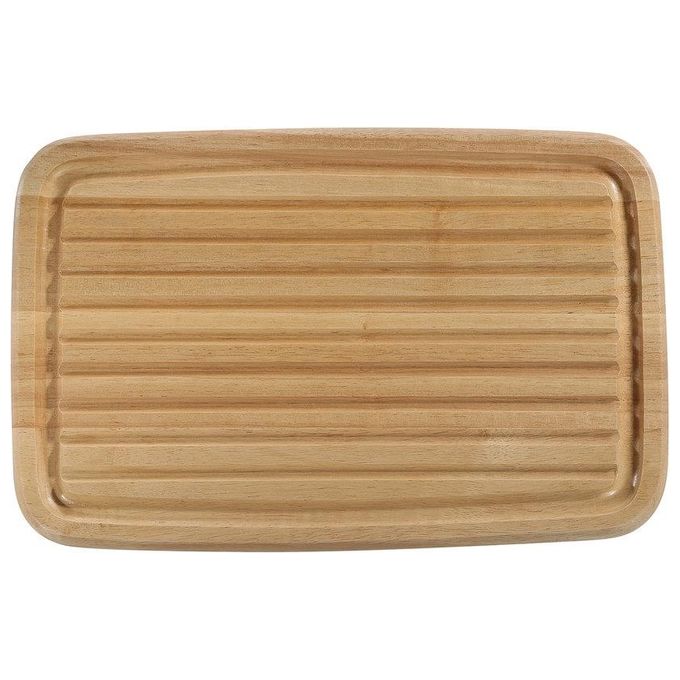 Zassenhaus 051018 Tagliere per Pane in Legno di Albero della Gomma 42 x 27,5 cm colore Legno naturale