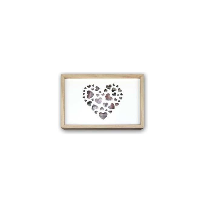 Zep Cornice Portafoto Love Box USB 13x18cm in Legno per Foto e Stick