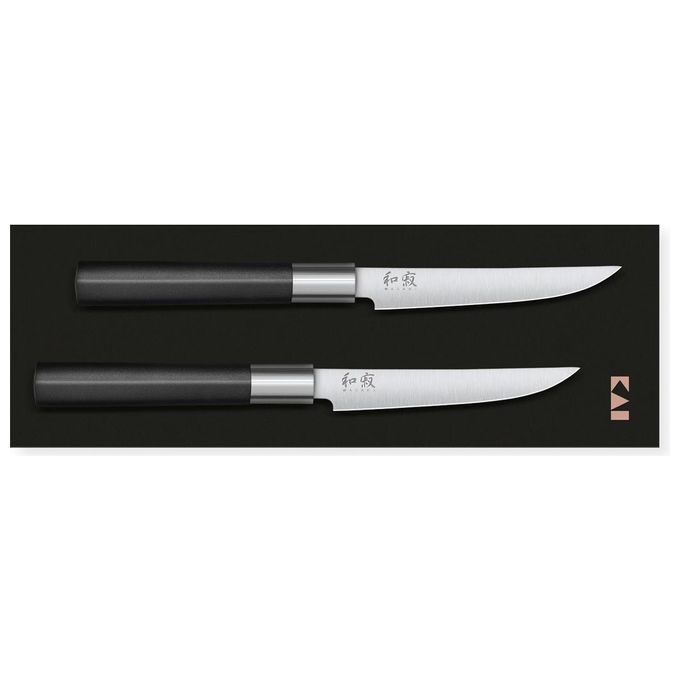 KAI Wasabi Nero Set Coltelli da Bistecca 67S-4