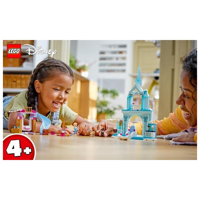 LEGO Disney Princess 43238 Castello di Ghiaccio di Elsa di Frozen, Palazzo Giocattolo delle Principesse, Giochi per Bambini 4+