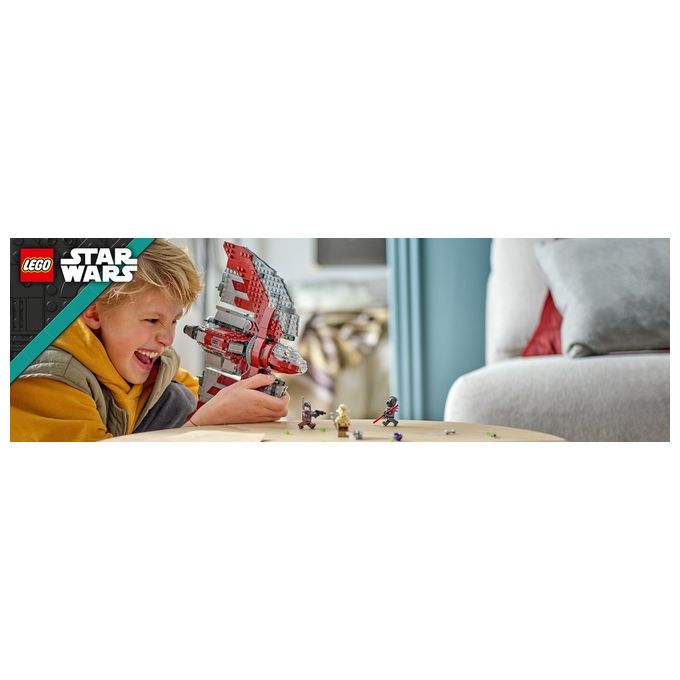 LEGO Star Wars 75362 Shuttle Jedi T-6 di Ahsoka Tano, Astronave Giocattolo con 4 Minifigure, Regalo della Serie Ahsoka
