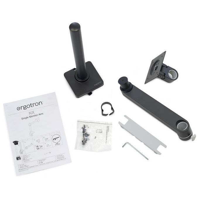 Ergotron NX Series NX MONITOR ARM BLACK 34'' Nero Scrivania