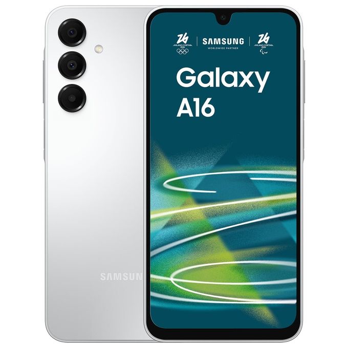 Samsung SM-A165FZABUE Galaxy A16 Smartphone 4GB RAM 128GB Display Super AMOLED 6.7'' Batteria 5000 mAh IP54 colore Grigio