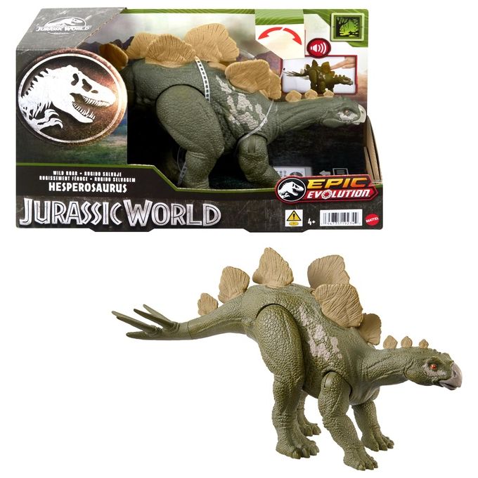Mattel Jurassic World Ruggito Selvaggio Dinosauro Assortito 1 Pezzo