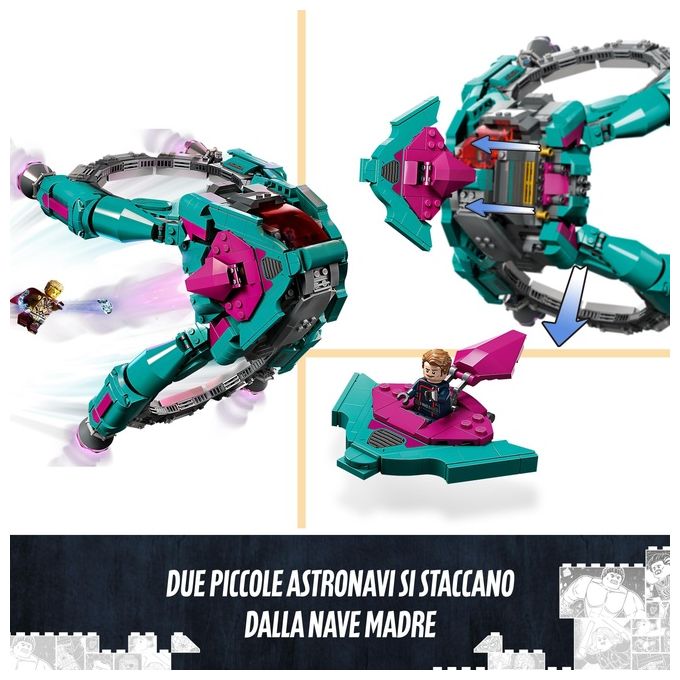 LEGO 76255 L’Astronave dei Nuovi Guardiani Set da Costruzione 1108 pezzi colore Multicolore