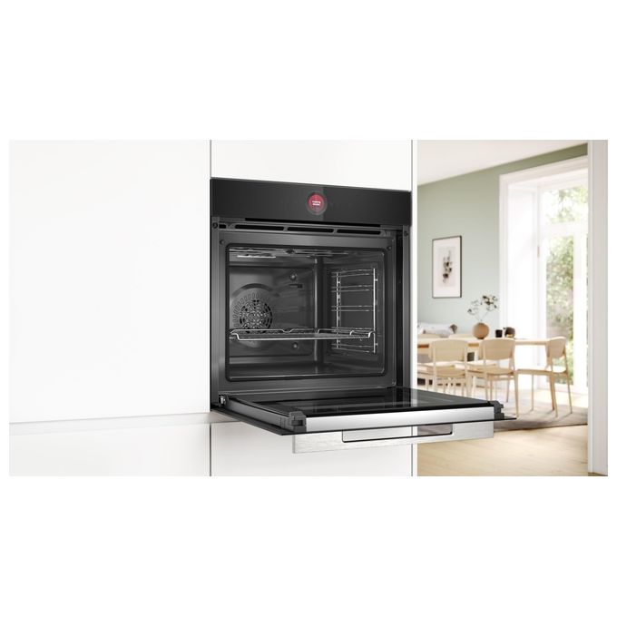 Bosch Serie 8 HBG7721B2 Forno elettrico da incasso pirolitico 71 Litri Classe A+ Home Connect 11 Funzioni Funzione AirFry (con teglia inclusa) 60 cm Nero