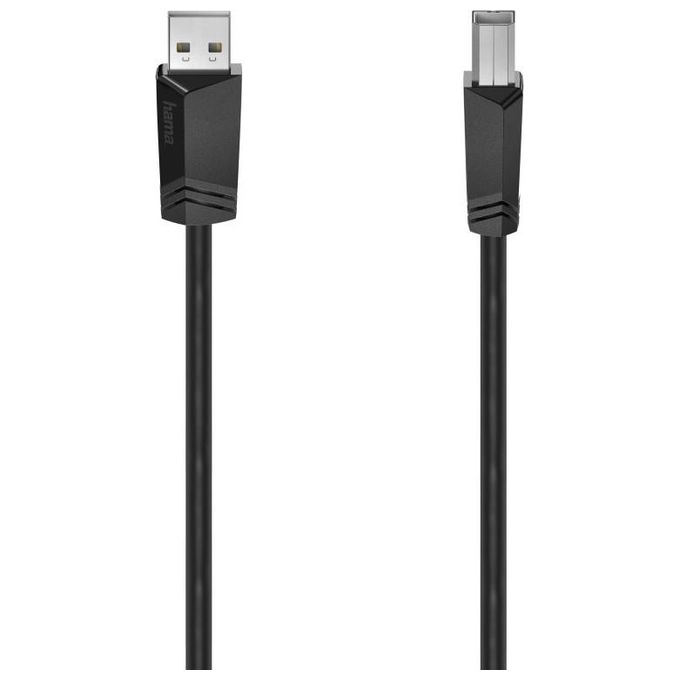 Hama Cavo Usb A 2.0-Usb B 2.0 3mt Nero