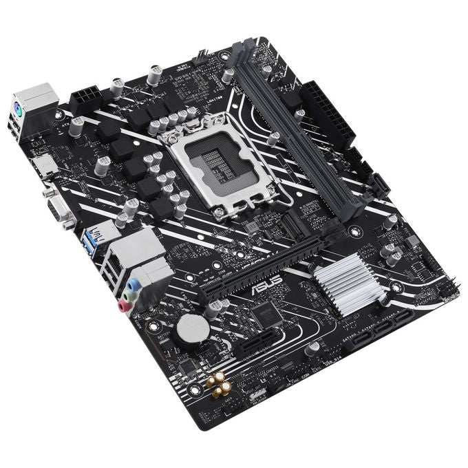 ASUS PRIME H610M-K Scheda madre mATX Intel H610 (LGA 1700) DDR5 PCIe 4.0 slot M.2 Realtek 1 Gb Ethernet HDMITM VGA USB 3.2 Gen 1 SATA 6 Gbps