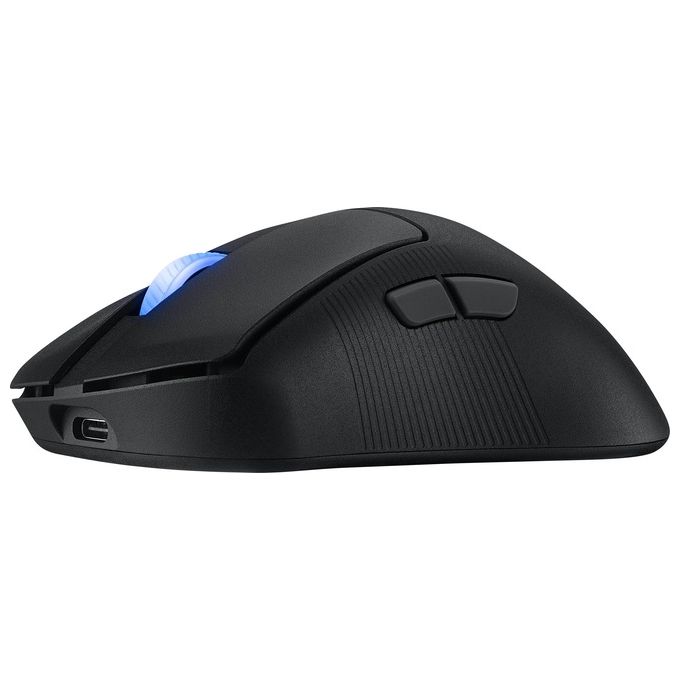 ASUS ROG Keris II Ace Wireless AimPoint Black Mouse Mano Destra RF Wireless  Bluetooth  USB Type-A Ottico 42000 DPI