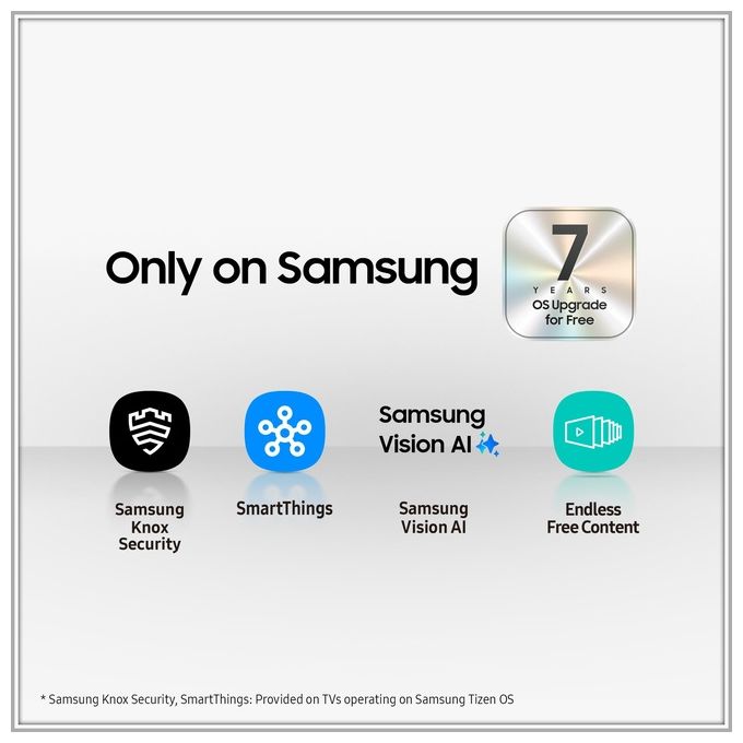 Samsung UE43U7000FUXZT Crystal UHD Smart TV 43'' 4K LED Crystal Processor 4K HDR10+ OTS Lite Gaming Hub colore Nero