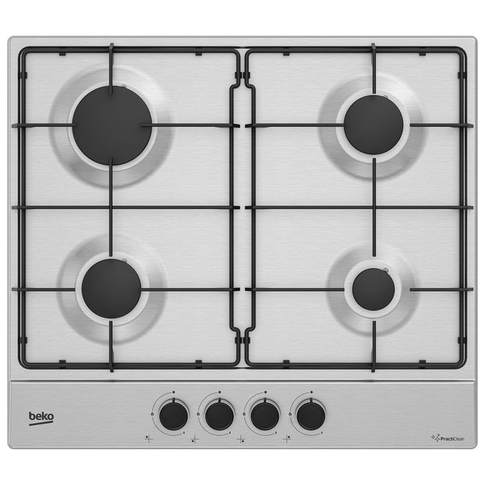 BEKO HIAW 64223 SX Piano cottura a gas cm 60 inox 4 bruciatori