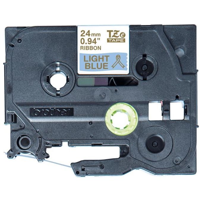 Brother TZE-RL54 Nastro per Stampante Oro su Azzurro 24mm
