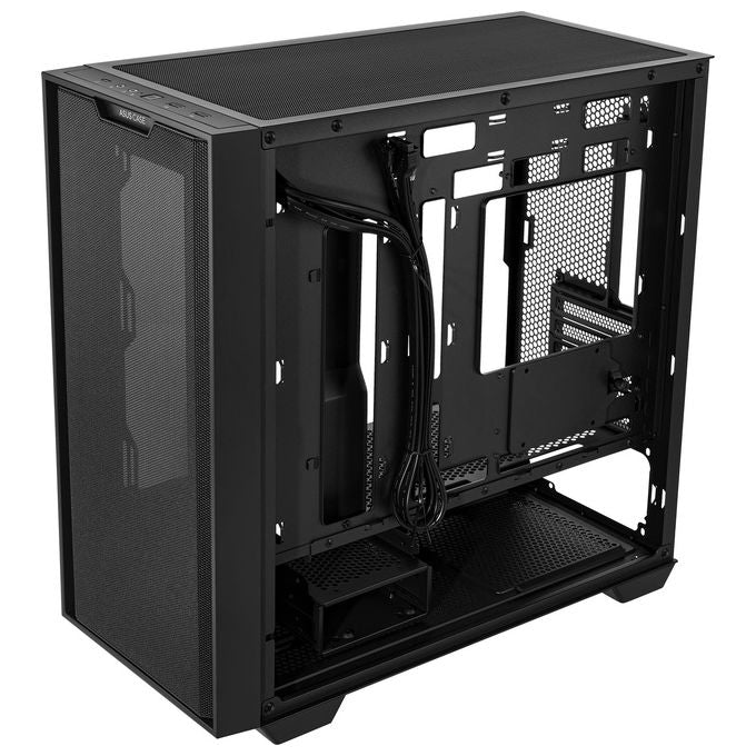 ASUS A21 Case micro-ATX, Radiatori fino a 360 mm, Schede Grafiche fino a 380 mm, Raffreddamento efficace, Cable Management, Chassis Nero