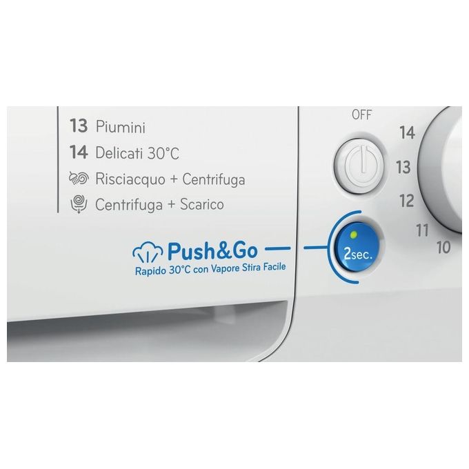 Indesit BWE 91296X WV IT Lavatrice Frontale 9 Kg 1200 rpm Classe A Motore Inverter Partenza Ritardata 16 Programmi (85x60x63 cm) colore Bianco