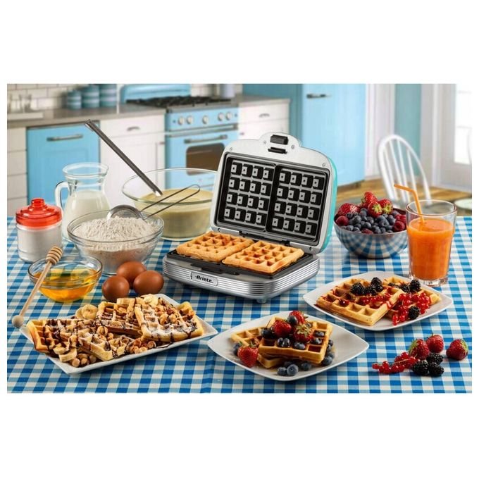 Ariete Waffle Maker Party Time Piastra per Waffle 700W Azzurro