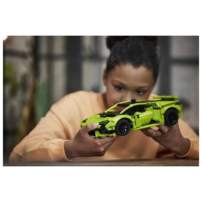 LEGO Technic 42161 Lamborghini Huracán Tecnica, Modellino di Auto da Costruire, Macchina Giocattolo per Bambini