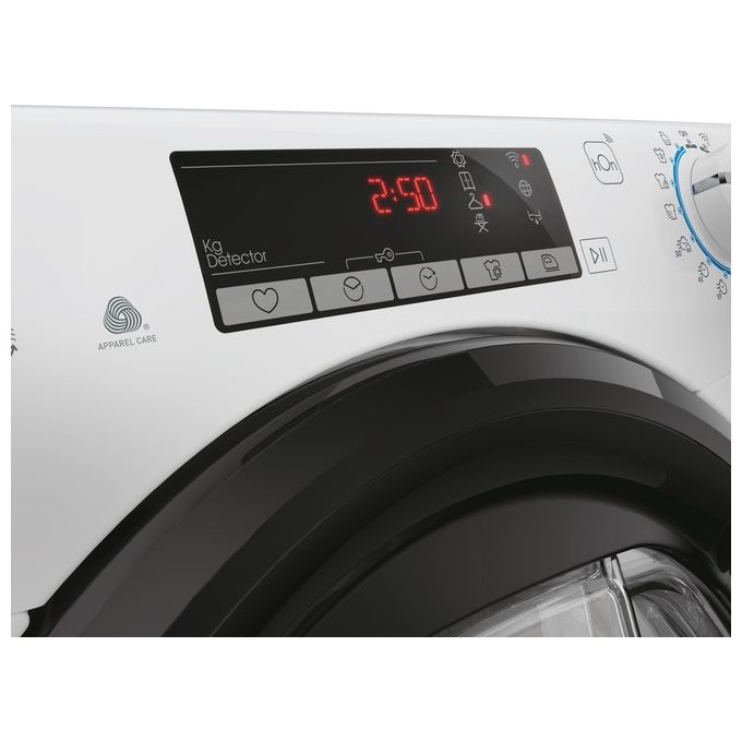 Candy CRO4 H7A2TBE-S - Asciugatrice Pompa di Calore Slim 7 kg, Classe E, Wi-Fi-BT Smart Pro + Sensore Kg + Programmi Delicati, (85 × 60 × 48 cm), Bianco.