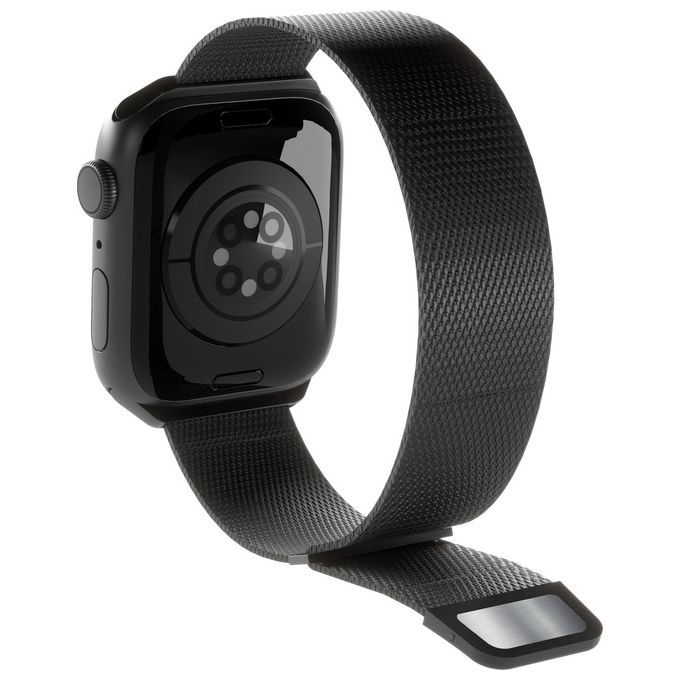 Puro cinturino maglia milanese per Apple Watch 38 40 41mm nero acciaio