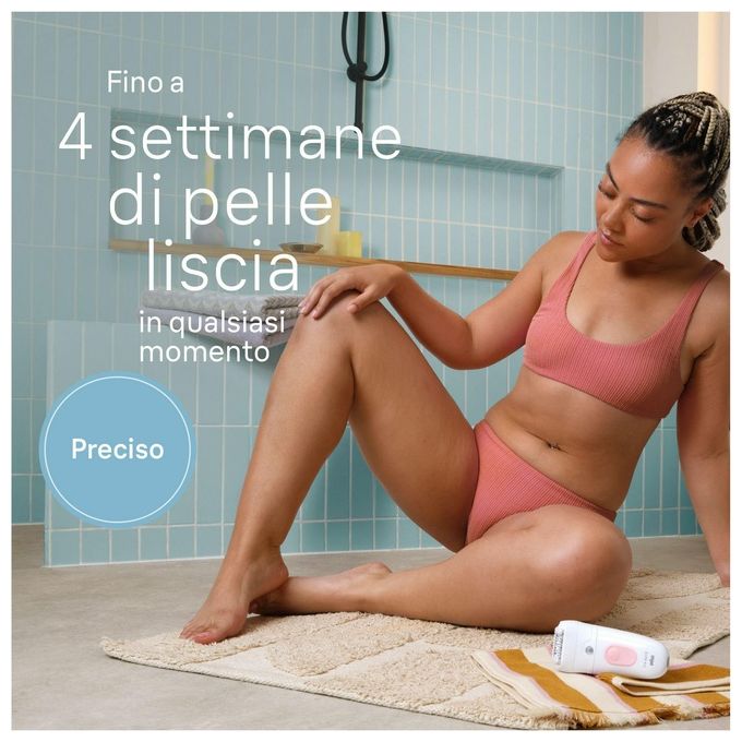 Braun Silk-Epil 5 Epilatore Elettrico 28 Pinze Wet and Dry Rullo Massaggiante