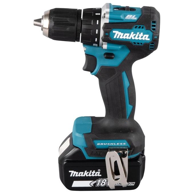Makita DDF487RFE3 Trapano Avvitatore con 3 Batterie Incluse, Carica Batterie Incluso e Valigetta