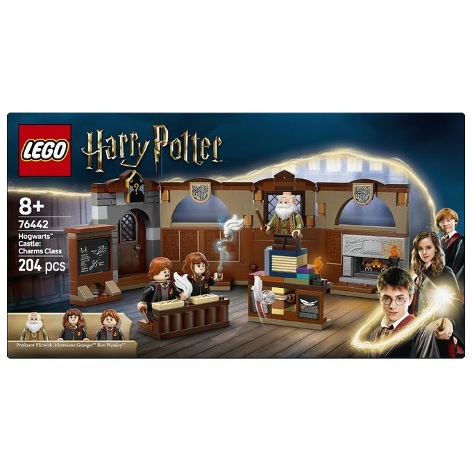 LEGO Harry Potter Castello di Hogwarts: Lezione di Incantesimi con 3 Minifigure da Collezione tra cui Hermione Granger e Ron Weasley con Funzione di levitazione Giochi per Bambini e Bambini da 8 Anni