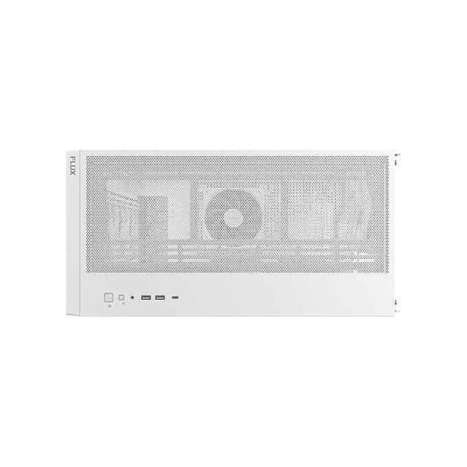 Antec Flux Wood White 5 Ventole Pwm Incluse Pannello Frontale ad Alto Flusso d'aria con Legno di Betulla Type-C Radiatore da 420mm e Supporto per Scheda Madre con Connessione Posteriore