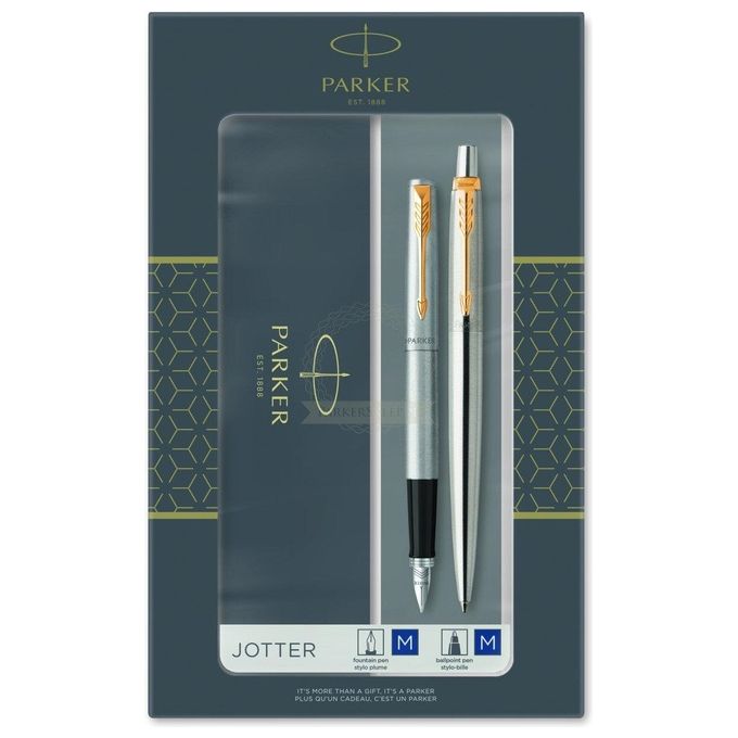 Parker Duoset Jot Stain Gtm  Stilom Penna a Sfera