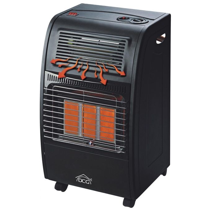 DCG Eltronic Stufa a Gas Infrarossi 4200W Nero