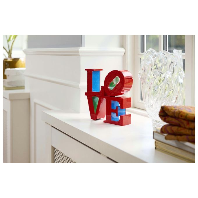 LEGO Art LOVE, Modellino da Costruire Iconica Scultura Pop di Robert Indiana, Hobby Creativo per Adulti, KIT_ Modellismo da Collezione, Idea Regalo Donna, Uomo, Fidanzamento e Anniversario 31214