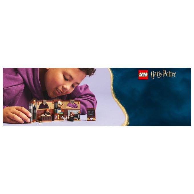 LEGO Harry Potter Castello di Hogwarts: Lezione di Incantesimi con 3 Minifigure da Collezione tra cui Hermione Granger e Ron Weasley con Funzione di levitazione Giochi per Bambini e Bambini da 8 Anni