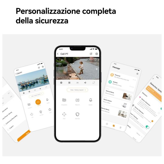 Imou Cell PT Cupola Telecamera di Sicurezza IP Esterno 2304x1296 Pixel Parete