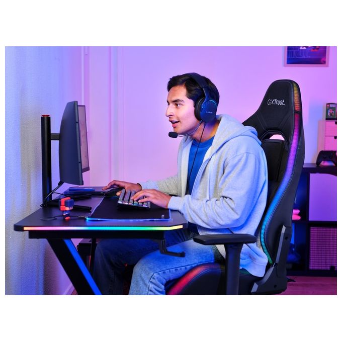 Trust GXT 719 Ruya Sedia da Gaming per PC Seduta Imbottita Nero